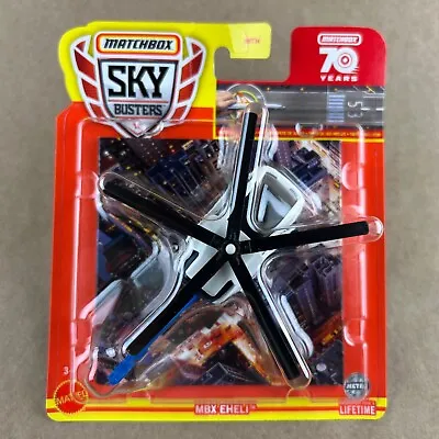 Matchbox Sky Busters 2023 MBX Eheli Blue White 21/32 Diecast Toy Helicopter • $3.99