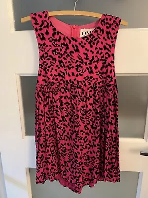 One Teaspoon Pink Leopard Print Playsuit Size M With Pockets • $15