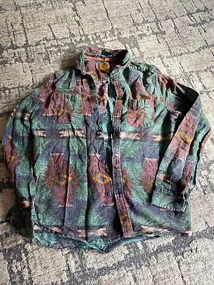 Urban Outfitters Stapleford Western Aztec South Dakota Mens Size Large Shirt Top • $7.99