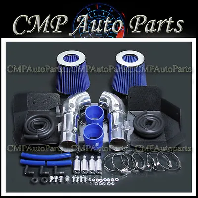 BLUE Fit 2008-2013 INFINITI G37 3.7 3.7L DUAL COLD AIR INTAKE KIT SYSTEMS • $134.98