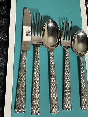 Michael Aram - Palm 5-Piece Stainless Steel Flatware Place Settings • $75