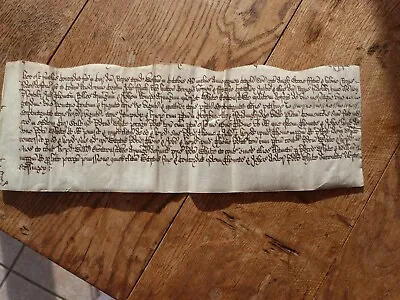 Vellum Indenture Parchment Manuscript Charles I 1637 Fordingbridge Hampshire 5/5 • £15