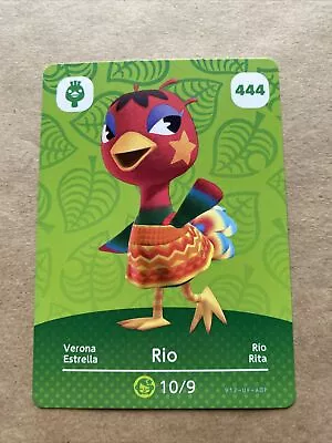 444 Rio Animal Crossing Amiibo Card #444 Authentic ACNH • $1.90