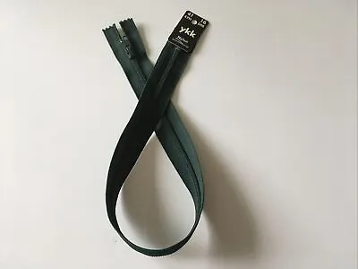 YKK Closed End Dark Green Nylon Zip 41cm  16 Ins • £3.20