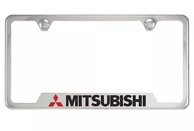 Chrome License Plate Frame For Mitsubishi • $10.99