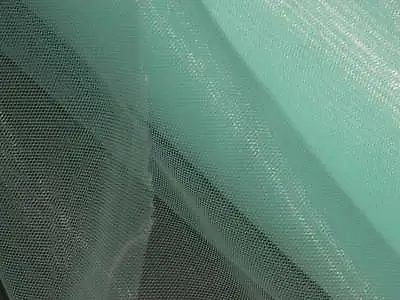 Nylon Tulle Fabric Aqua Mint Bridal Dress Weight Netting Material By The Yard  • $5.29