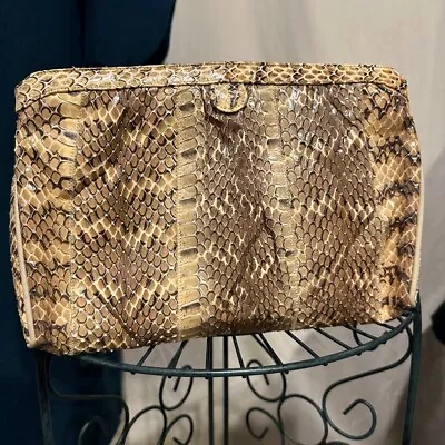 Vintage Palizzio Genuine Python Handbag With Strap • $75