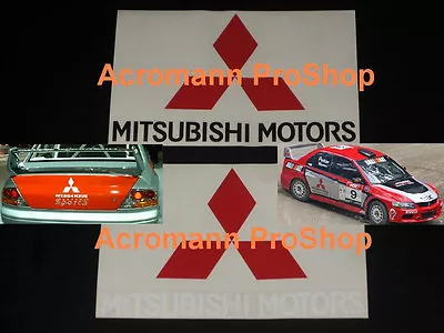 2x 6  15.2cm Mitsubishi Motors Decal Sticker EVO X IV Mirage 3000GT Carisma Colt • $19.90