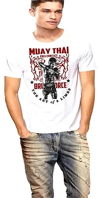 Thai Boxing T-Shirt Muay Thai The Art Of Eight Limbs Full Contact Sport Yak Tee • $19.99