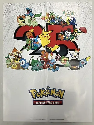 Pokemon 25th Anniversary TCG Poster (Folded) Store Promotional • $6.50