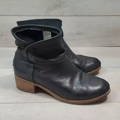 Ugg Australia Women Darling Ankle Leather Heels Boots Shoes S 7.5 • $75