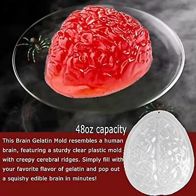 Halloween ZombieHuman 3D Brain Mold*Great For Jello Ice Chocolate*NEW • $9.95