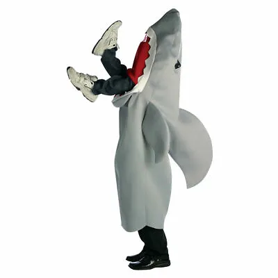 Nwt Chasing Fireflies Unisex Adult Grey One Size Man Eating Shark Jaws Costume • $69.99