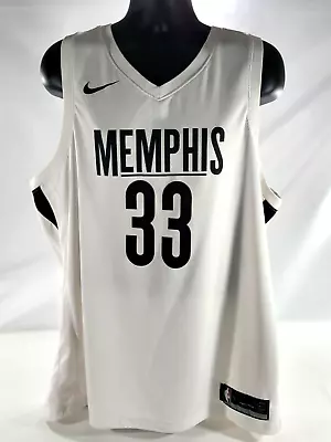 2018-19 Nike Memphis Grizzlies Marc Gasol City Edition MLK Day Sz 56 XXL Jersey • $125.96