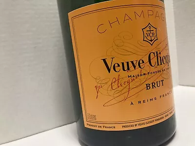 Vueve Cliquot Ponsardin Brut Champagne 3L. EMPTY!! • $40