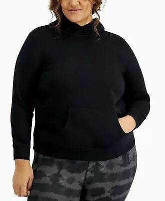 Ideology Plus Size Pullover Hoodie Deep Black Women’s Size 1X • $19