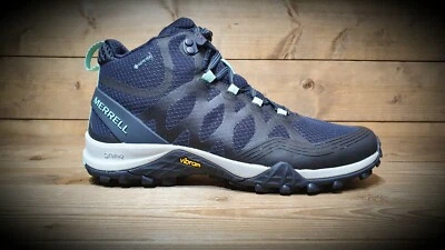 £130 • Buy MERRELL // Siren 3 Mid GTX // Womens Navy Gore-Tex Walking Boots // NEW!!!