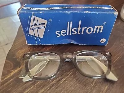 $19 • Buy Vintage Sellstrom Adjus-Cable Saftey Glasses Goggles Optical Steampunk