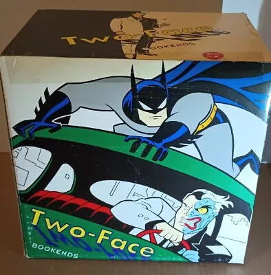 Batman The Animated Series Two-Face Harvey Dent Bookends New In Box BAS • £279.45