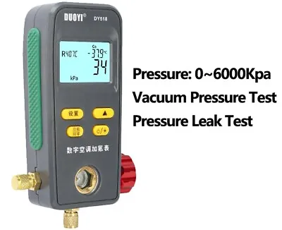 $68.24 • Buy Refrigeration Pressure Gauge Manifold Digital Vacuum HVAC Meter Pressure Tester