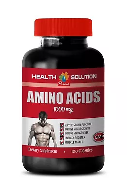 Increase Muscle Growth - AMINO ACIDS 1000 Mg - Amino Acids Complex Supplements • $18.91