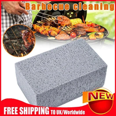 £4.07 • Buy Pumice Stone BBQ Brush Barbecue Mesh Griddle Cleaning Brush Outdoor Grill Brick