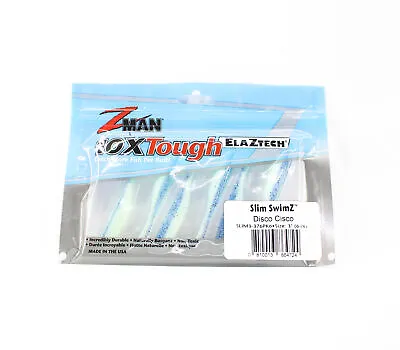 Zman Soft Lure Slim SwimZ 3 Inch 6/Pack Disco Cisco (4724) • $20.90