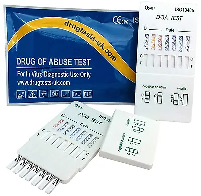 £4.25 • Buy 10 In 1 MULTI DRUG TESTS TEST TESTING URINE SCREENING KIT KITS USE HOME OR WORK