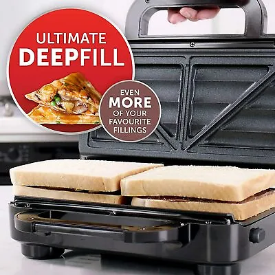 £45.39 • Buy Breville Ultimate Deep Fill Toastie Maker | 2 Slice Sandwich Toaster | Black