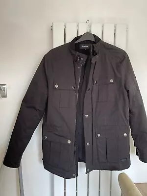 Mens Firetrap Jacket Coat Black Size Large • £8.50