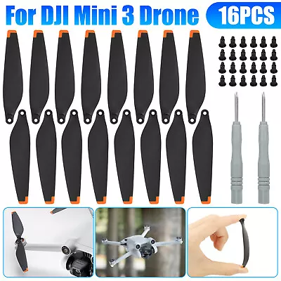 16Pcs Quick-Release Propellers Blades Accessories For DJI Mini 3 Drone Low-Noise • $11.98