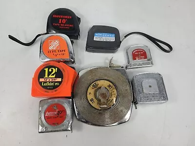 Vintage Pocket Measuring Tapes Mixed Tool Lot Of 8 (Lufkin) • $23.72