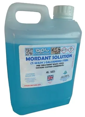 Mordant Solution - T Wash -  Galvanised Steel Pre Etch Primer 500 Ml • £24.99