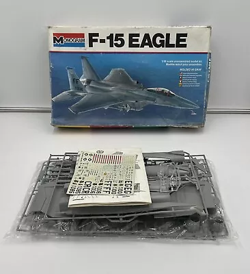 Monogram #5801 F-15 Eagle 1/48 Scale USAF Jet Fighter Model Kit Open Box Read • $20