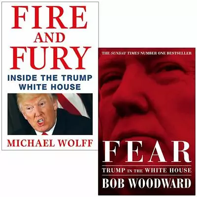 Fire And Fury Adn Fear Trump 2 Books Collection Set US Politics Paperback NEW • $25.13