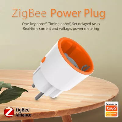 ZigBee 3.0 EU Smart Socket Power Monitor 16A Remote Control Socket For Desk Lamp • $19.99