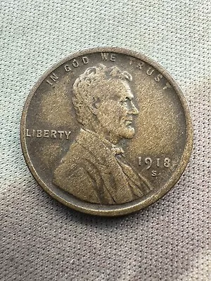 ** 1918-s Lincoln Cent Vf  (upgrade That Spot In Your Set) Priced To Sell ** • $3.95