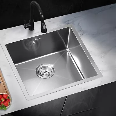 Welba Kitchen Sink Basin Stainless Steel Nano Bathroom Single Double Bowl • $101.92