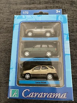 Cararama Diecast Range Rover P38 Lexus RX300 Toyota Land Cruiser Toy Cars Boxed • £39.99