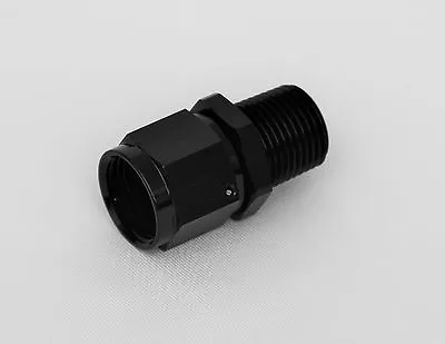  -10 AN Female Swivel To 3/8  NPT Pipe Thread Fitting Black Anodized • $14.99