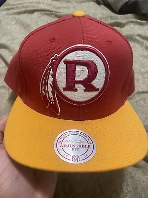 Washington Redskins Mitchell & Ness Snapback Hat Cap NFL Vintage XL Logo “R” • $24.99