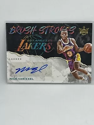 Nick Van Exel 2023-24 Court Kings Brush Strokes Autographs #32/75 Lakers • $29