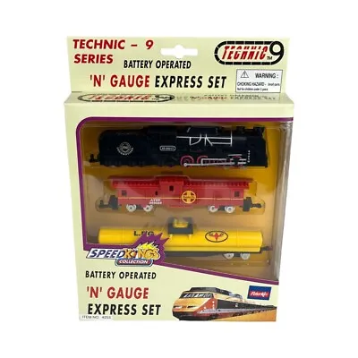 Technic 9 N Gauge Train Express Set 4253 Speed Kings Peterkin Battery Power  NEW • £16.99