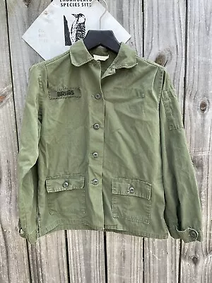 Original 1970's Army Womens WAC Uniform Fatigue Shirt Ripstop Nurse • $36