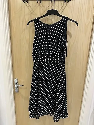 Ladies Wallis Polka Dot Dress Size 10 • £8