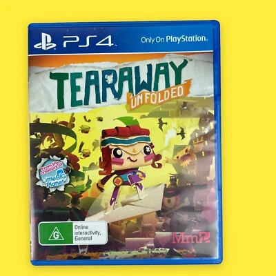 Tear Away Unfolded PS4 -Sony PlayStation 4 Like New Disc Fast And Free Postage • $19.95