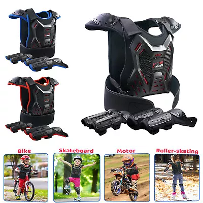 Kids Full Body Motorcycle Armor Suit Dirt Bike Gear Knee Pads Chest Protector • $39.99