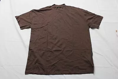 New Look Men's S/S Oversized Turtle Neck T-Shirt EG7 Dark Brown Large NWT • $9.98