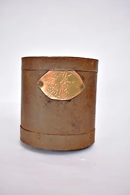 Antique Iron Grain Measure Measurement Paili Pot Scoop Scale With Brass Mark  04 • $77.22