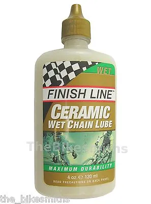 Finish Line Wet Ceramic Bike Lube Chain Oil Drip Bottle Economy Size 4oz • $10.32